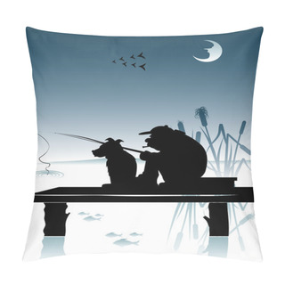 Personality  Night Fishing Pillow Covers