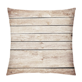 Personality  Old Brown Wooden Planks Texture. Pillow Covers
