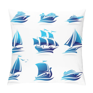 Personality  Ships Set. Pillow Covers
