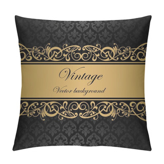 Personality  Vintage Vector Background Pillow Covers