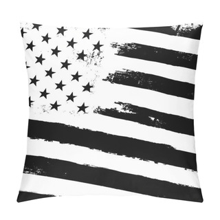 Personality  Black And White American Flag Pillow Covers