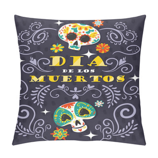 Personality  Day Dead Mexico Poster Pillow Covers