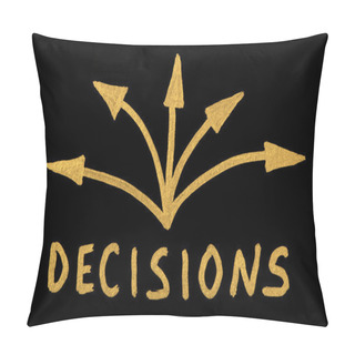 Personality  Word Decision And Arrows Pillow Covers