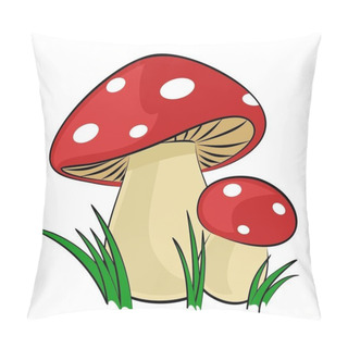 Personality  The Forest Mushrooms.  Pillow Covers