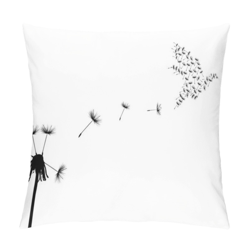 Personality  dove and dandelion pillow covers