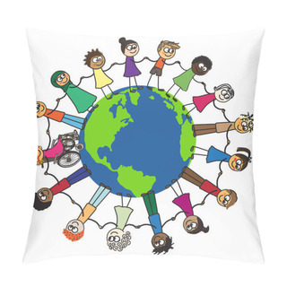 Personality  Different People Walk The Planet Together Pillow Covers