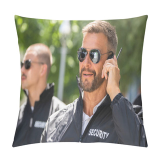 Personality  Security Guard Event Service. Officer And His Group Pillow Covers