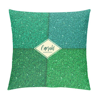 Personality  Set Of Emerald Texture Pillow Covers