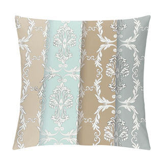 Personality  Vintage Damask Ornaments Pattern Set Pillow Covers