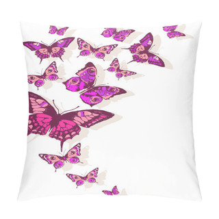 Personality  Butterflies Card Design Pillow Covers