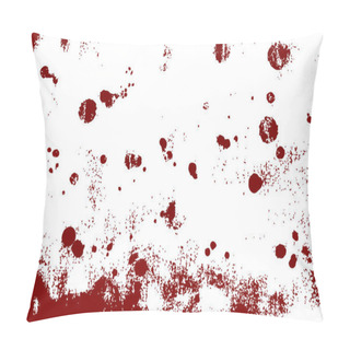 Personality  Drops Of Blood Or Other Fluid On A White Background. Abstract Raindrops. Bright Colored Circles. Vector Eps Illustration. Pillow Covers