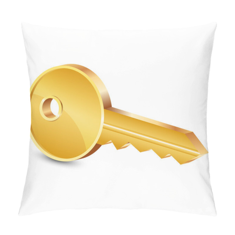 Personality  Vector Illustration Of Gold Key Pillow Covers