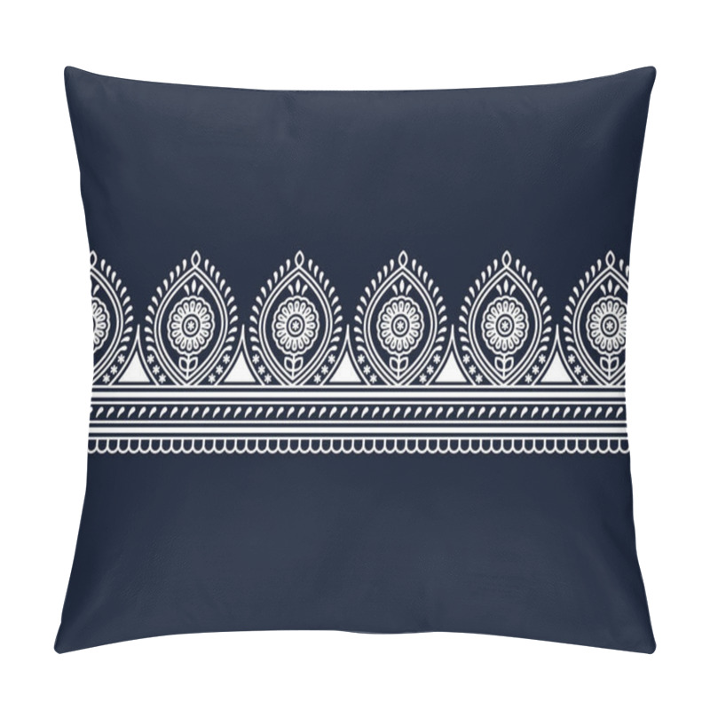 Personality  seamless vector indian traditional border. seamless template in swatch panel. design for print, frame, woodblock pillow covers