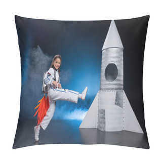 Personality  Girl In Astronaut Costume Pillow Covers
