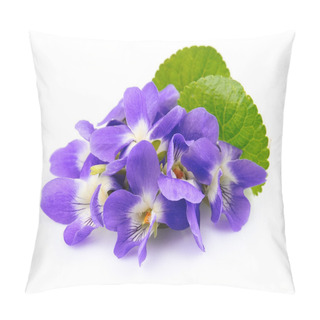 Personality  Violets Flowers.  Spring Flowers. Pillow Covers