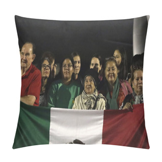 Personality  October 11, 2023, Municipality Of Zumpango, State Of Mexico, Mexico: Mexicans Repatriated From Israel In The Face Of The War With The Hamas Group In The Gaza Strip Pillow Covers