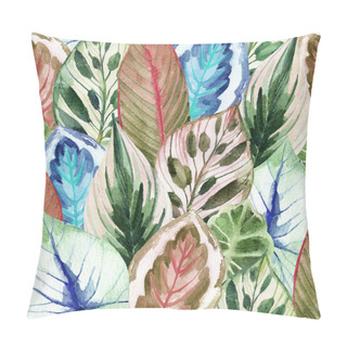 Personality  Watercolor Tropical Leaves  Pillow Covers