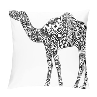 Personality  Camel With Black And White Ornament Pillow Covers