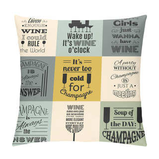 Personality  Collection Of Quote Typographical Background Pillow Covers