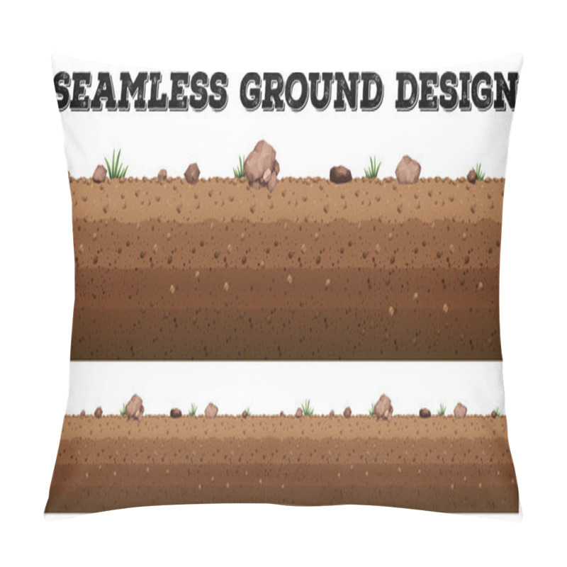Personality  Seamless ground surface design pillow covers
