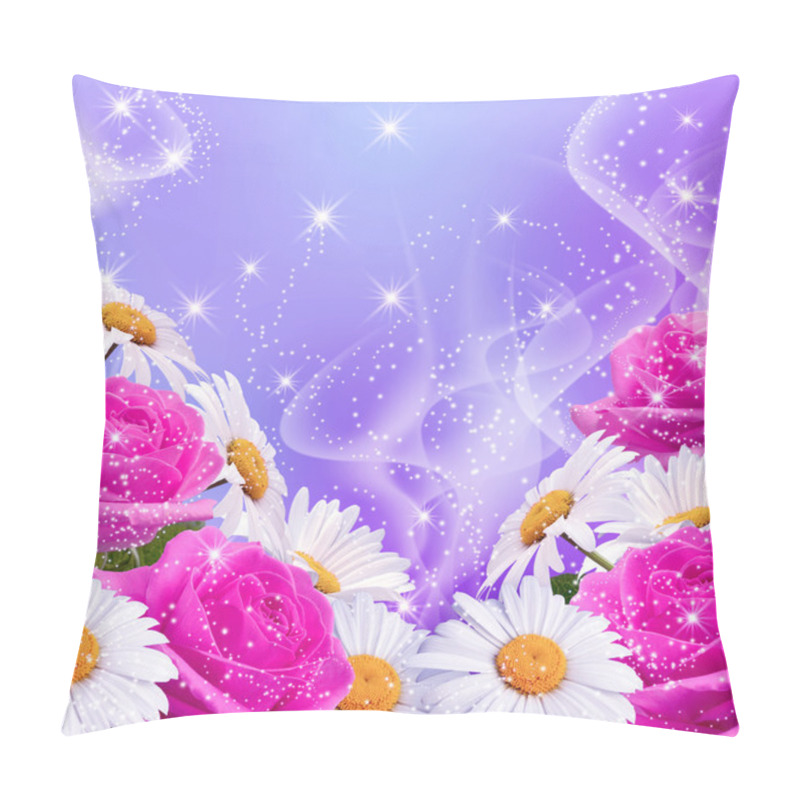 Personality  Roses and daisy pillow covers