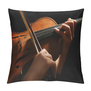 Personality  Violin Playing Pillow Covers