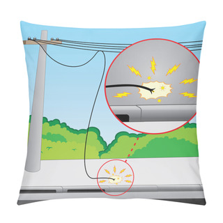 Personality  Illustration Depicting History In Comic Work Safety, Ideal For Training Material, Educational And Institutional Pillow Covers