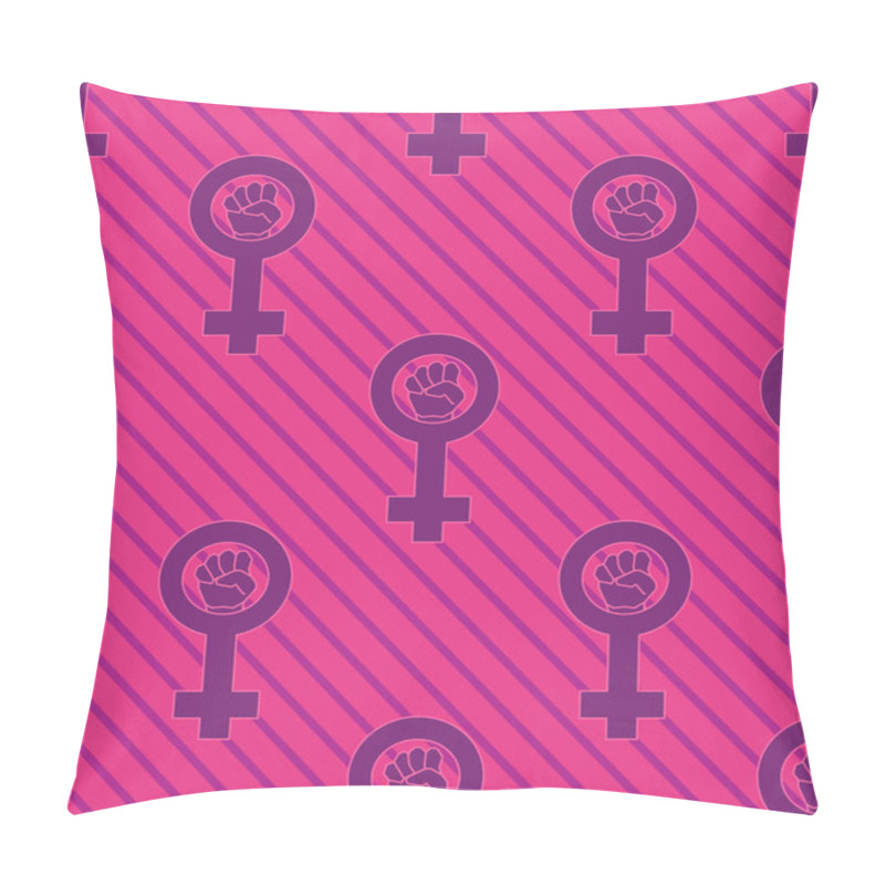 Personality  Seamless pink feminist pattern background. Venus mirror. Nice and beautiful vector grapgic illustration pillow covers