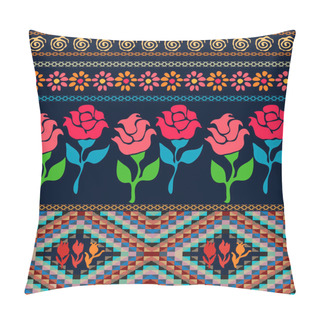 Personality  Bag Design. Bohemian Seamless Pattern. Ethnic And Peruvian Motifs. Pillow Covers