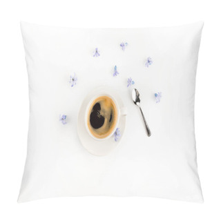Personality  Cup Of Coffee And Flowers  Pillow Covers