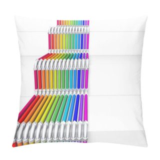 Personality  Pipe - Tubes In Rainbow Colors Pillow Covers