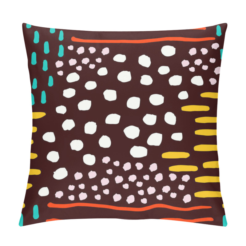 Personality  pattern with hand drawn ink elements  pillow covers
