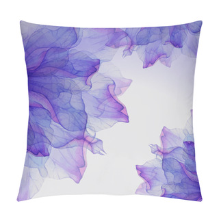Personality  Pattern With Purple Flower Petals Pillow Covers