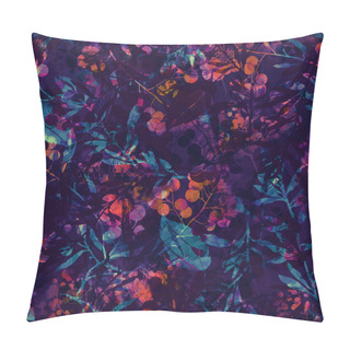 Personality  Herbs, Flowers, Leaves And Berries Pillow Covers
