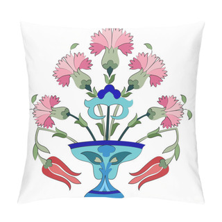 Personality  Ottoman Carnations And Tulips Pillow Covers