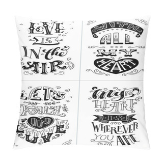 Personality  Valentines Day Greeting Cards Set Pillow Covers