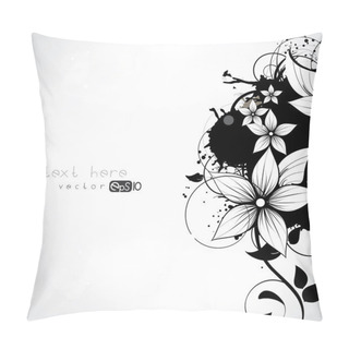Personality  Background With Floral Ornament Pillow Covers