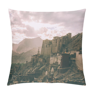 Personality  Leh Town Cityscape In Indian Himalayas  Pillow Covers