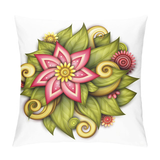 Personality  Abstract Floral Composition Pillow Covers