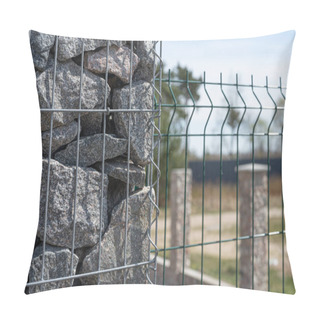 Personality  Broken Stone In Iron Wire. Pillow Covers