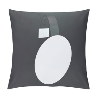 Personality  Blank Wobbler Hanging On Wall Mockup. 3D Rendering Pillow Covers
