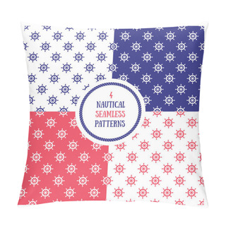 Personality  Seamless Nautical Pattern Set Pillow Covers