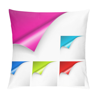 Personality  Collection Of Colorful Papers Pillow Covers