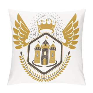 Personality  Classy Emblem Made With Eagle Wings Pillow Covers