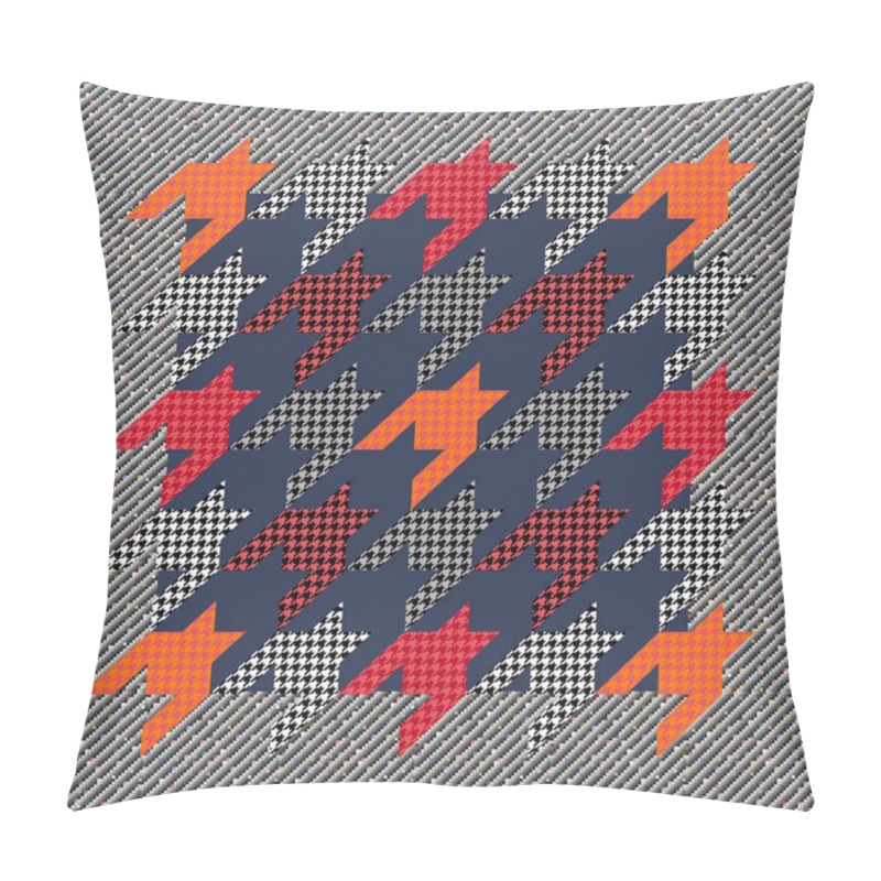 Personality  Trendy plaid pattern with hounds tooth print.  pillow covers