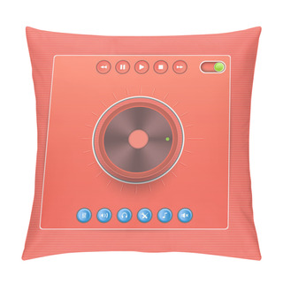 Personality  Vector Web Audio Players Pillow Covers