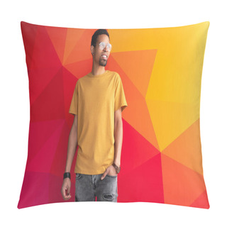 Personality  Relaxed Black Guy Looking Away Pillow Covers