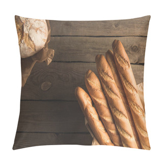 Personality  Baguettes And Wholegrain Bread Pillow Covers