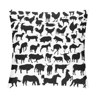 Personality  Farm Animal Vector Pillow Covers