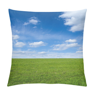 Personality  Green Field And Sky Pillow Covers